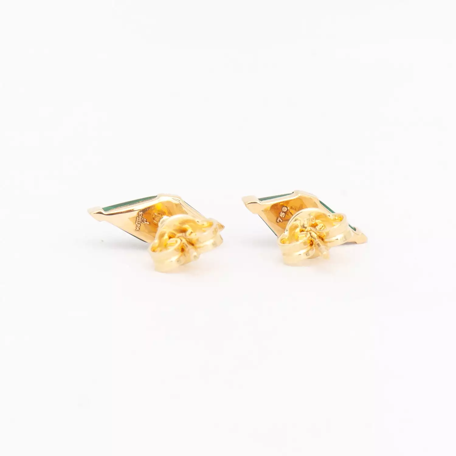 Malachite & Diamond Pietra Studs