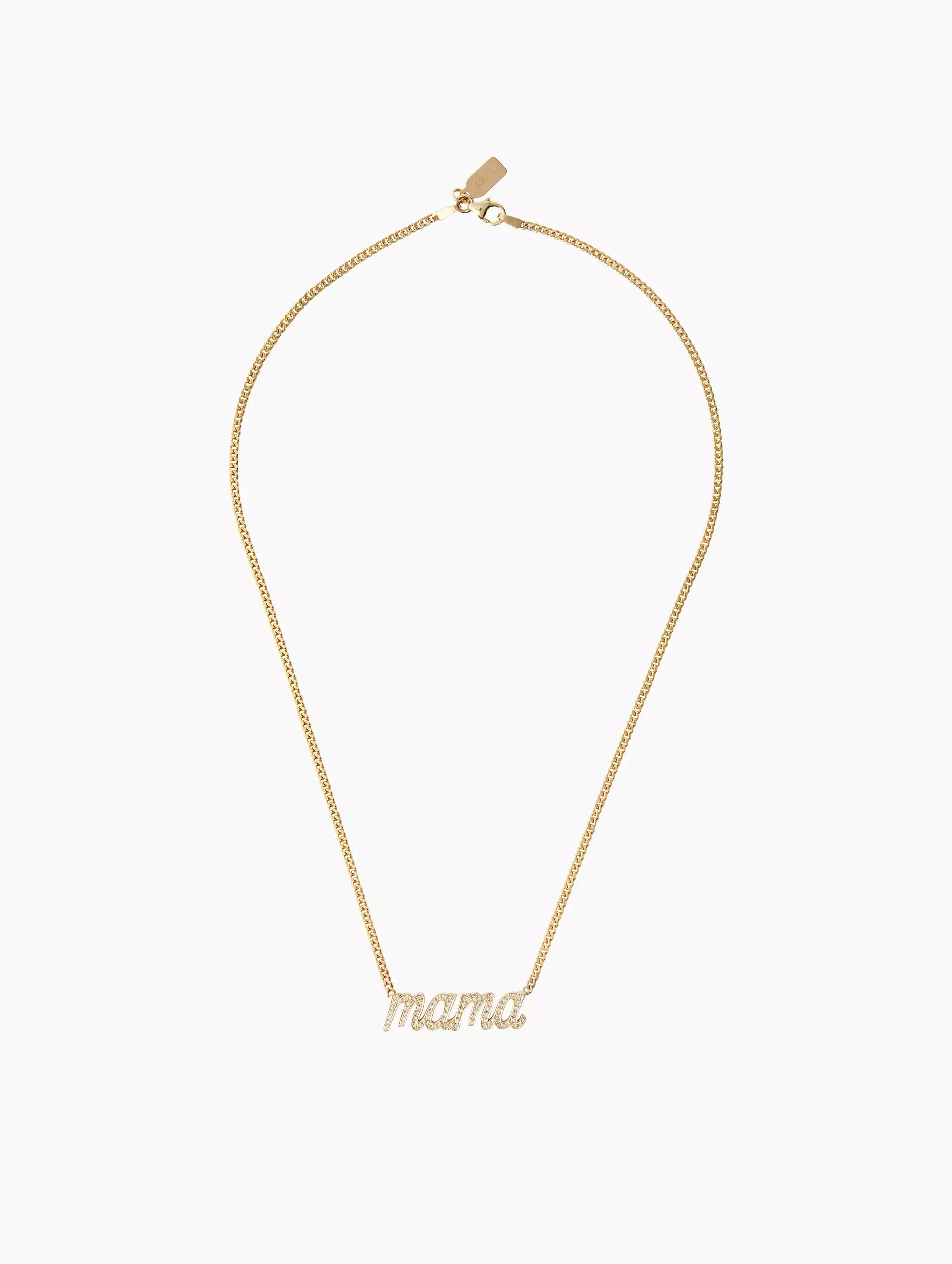 Mama Small La Firma Diamond Necklace