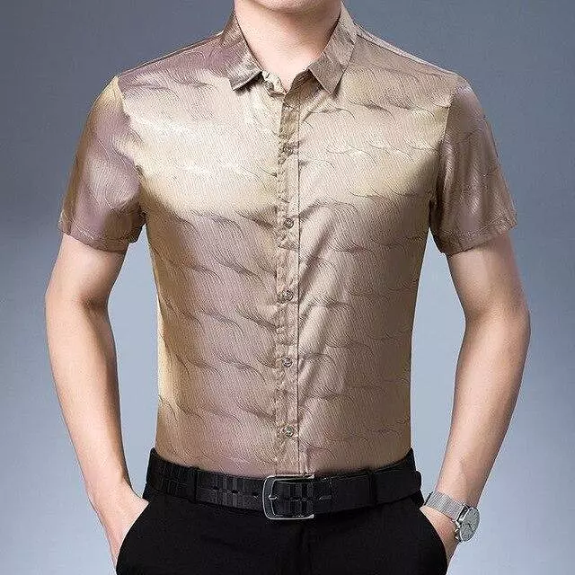 Manson Satin Summer Shirt For Men