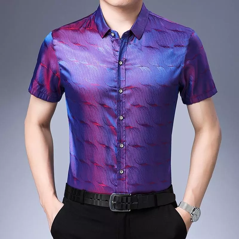 Manson Satin Summer Shirt For Men