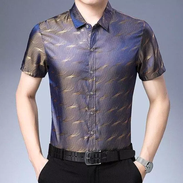 Manson Satin Summer Shirt For Men