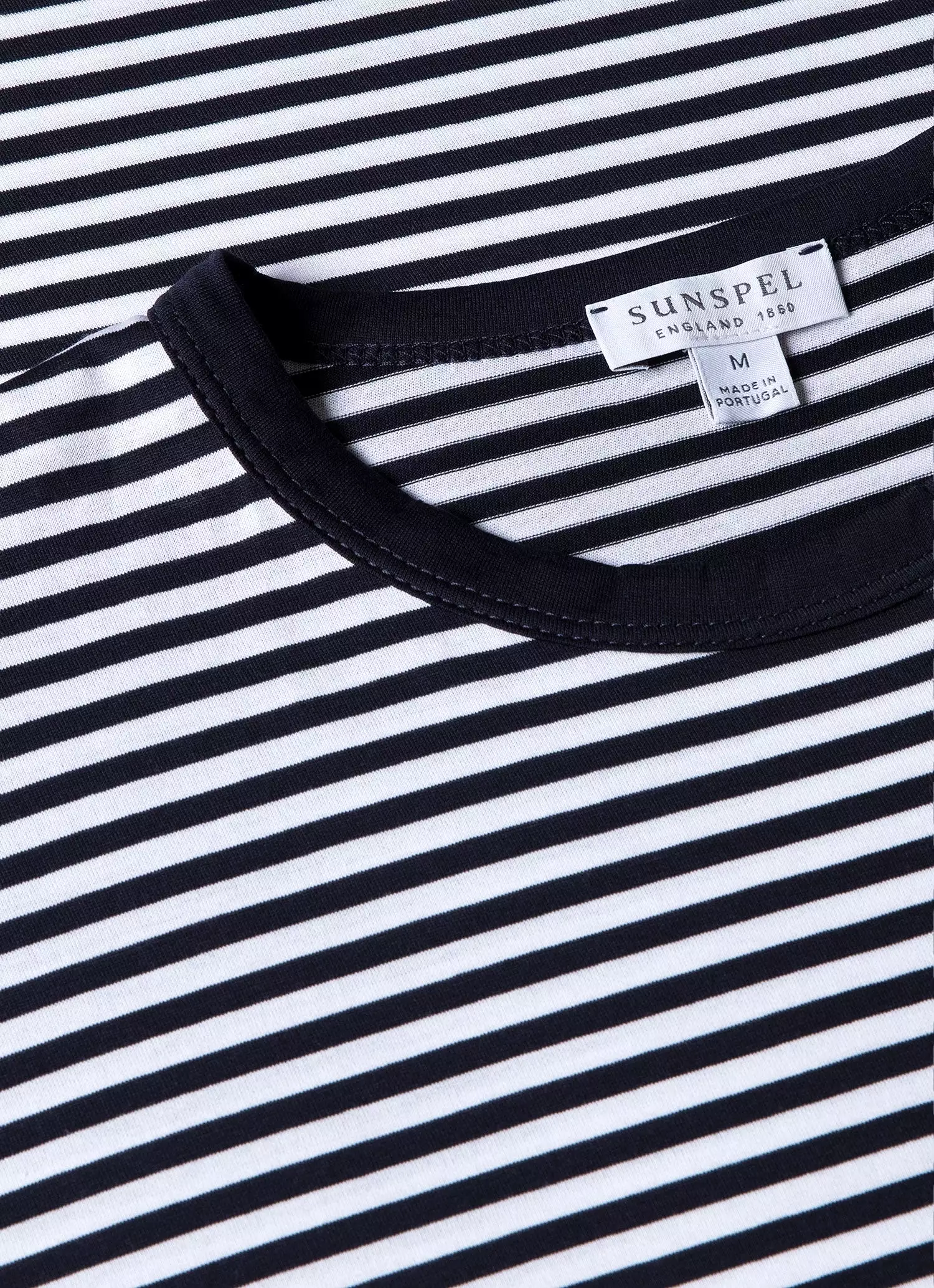 Men's Classic T-shirt in Navy/White English Stripe