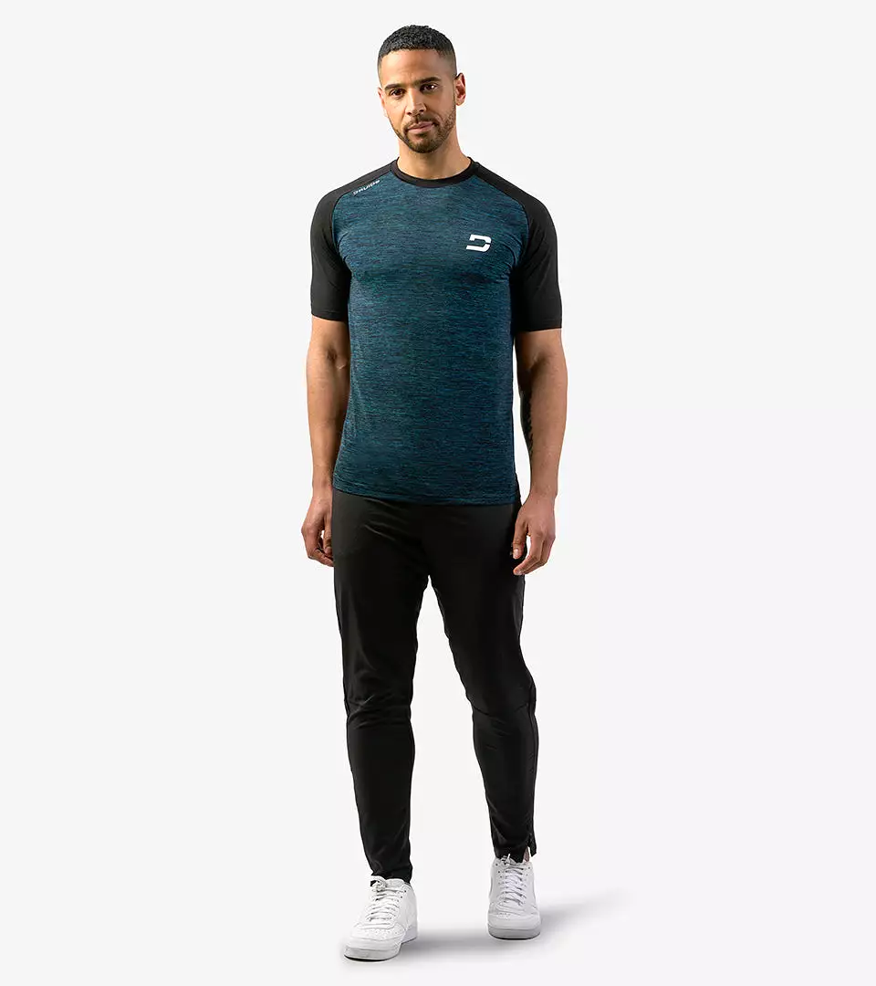 MEN'S HYBRID SPORTS T-SHIRT - NAVY