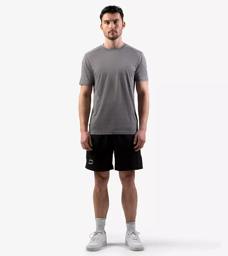 MEN'S PERFORATED SPORTS T-SHIRT - GREY