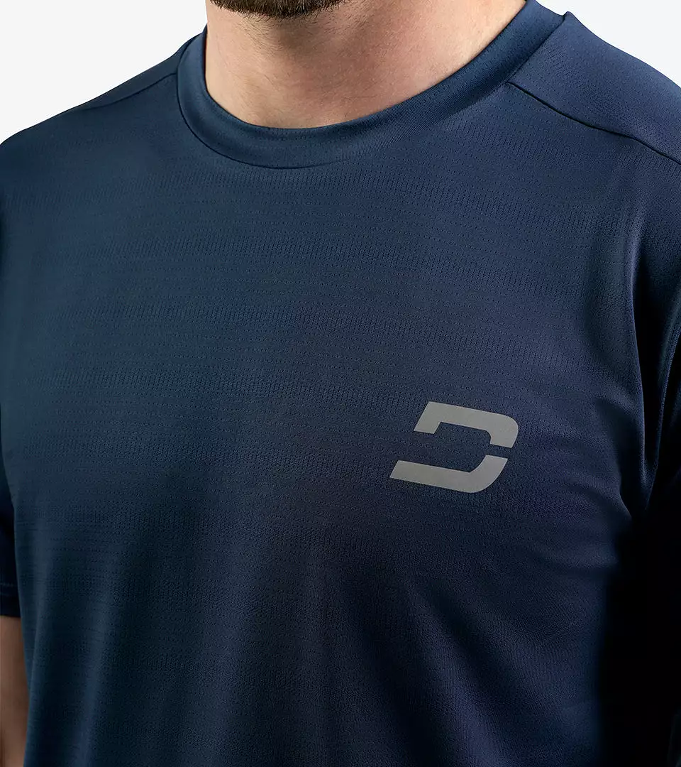 MEN'S PERFORATED SPORTS T-SHIRT - MIDNIGHT