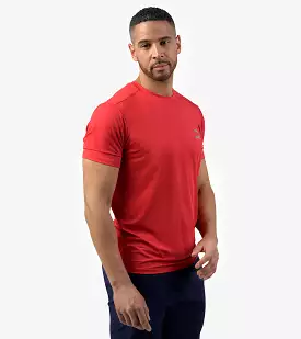 MEN'S PERFORATED SPORTS T-SHIRT - RED