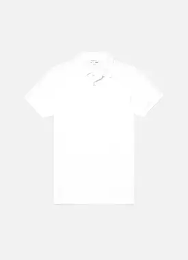 Men's Piqué Polo Shirt in White