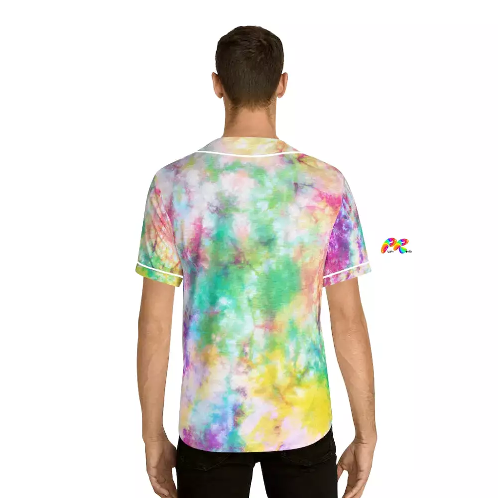 Men's Tie-Dye Festival Baseball Jersey