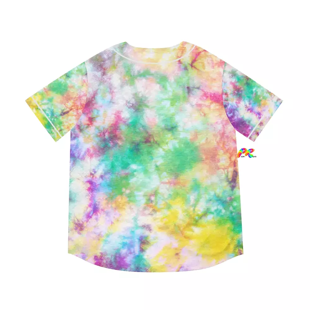 Men's Tie-Dye Festival Baseball Jersey