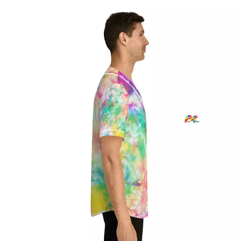 Men's Tie-Dye Festival Baseball Jersey