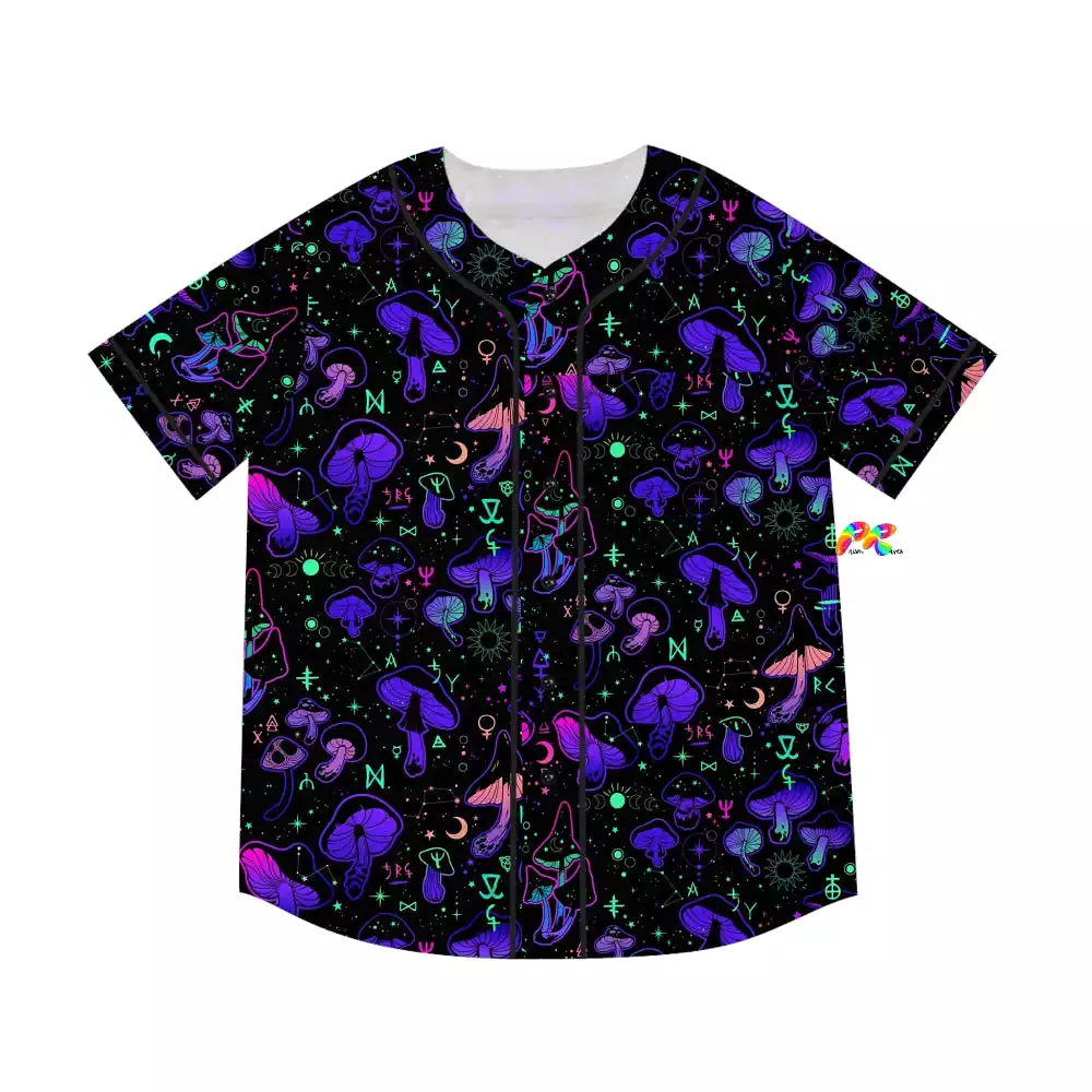 Mushroom Cult Men's Rave Baseball Jersey