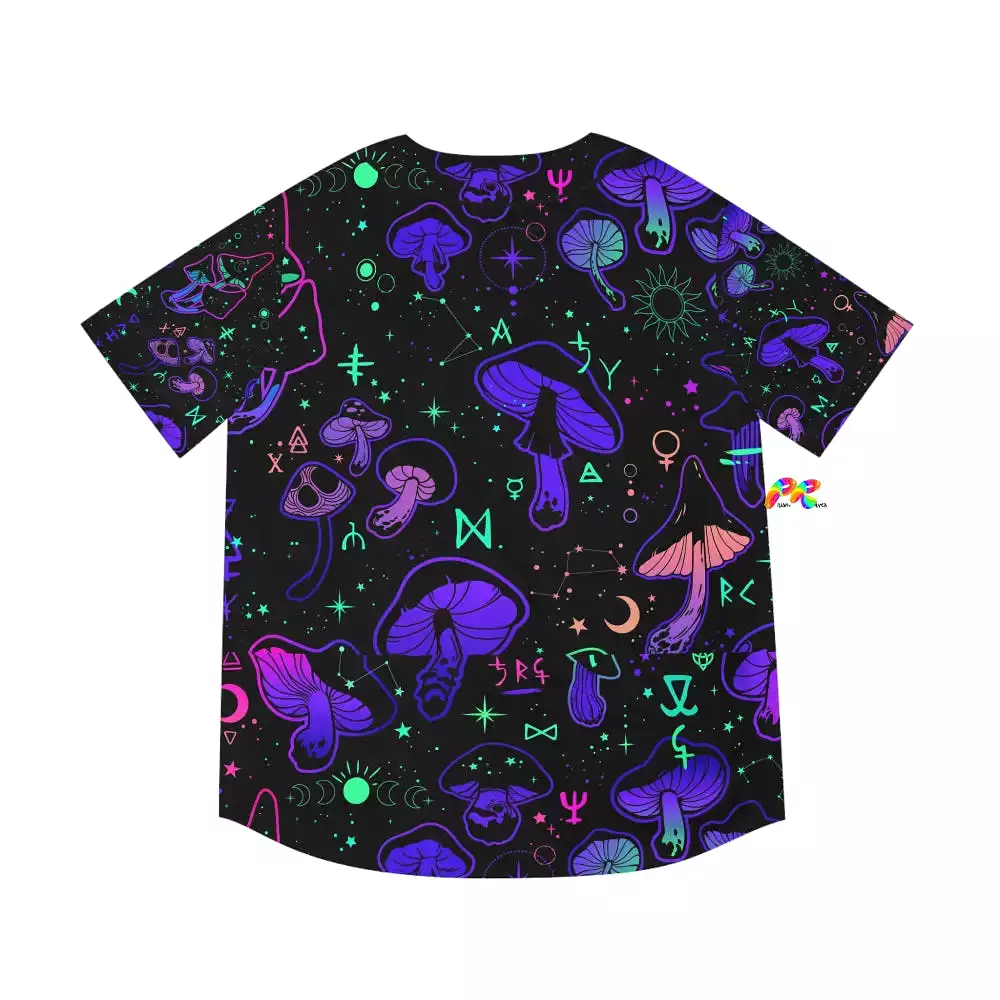 Mushroom Cult Men's Rave Baseball Jersey