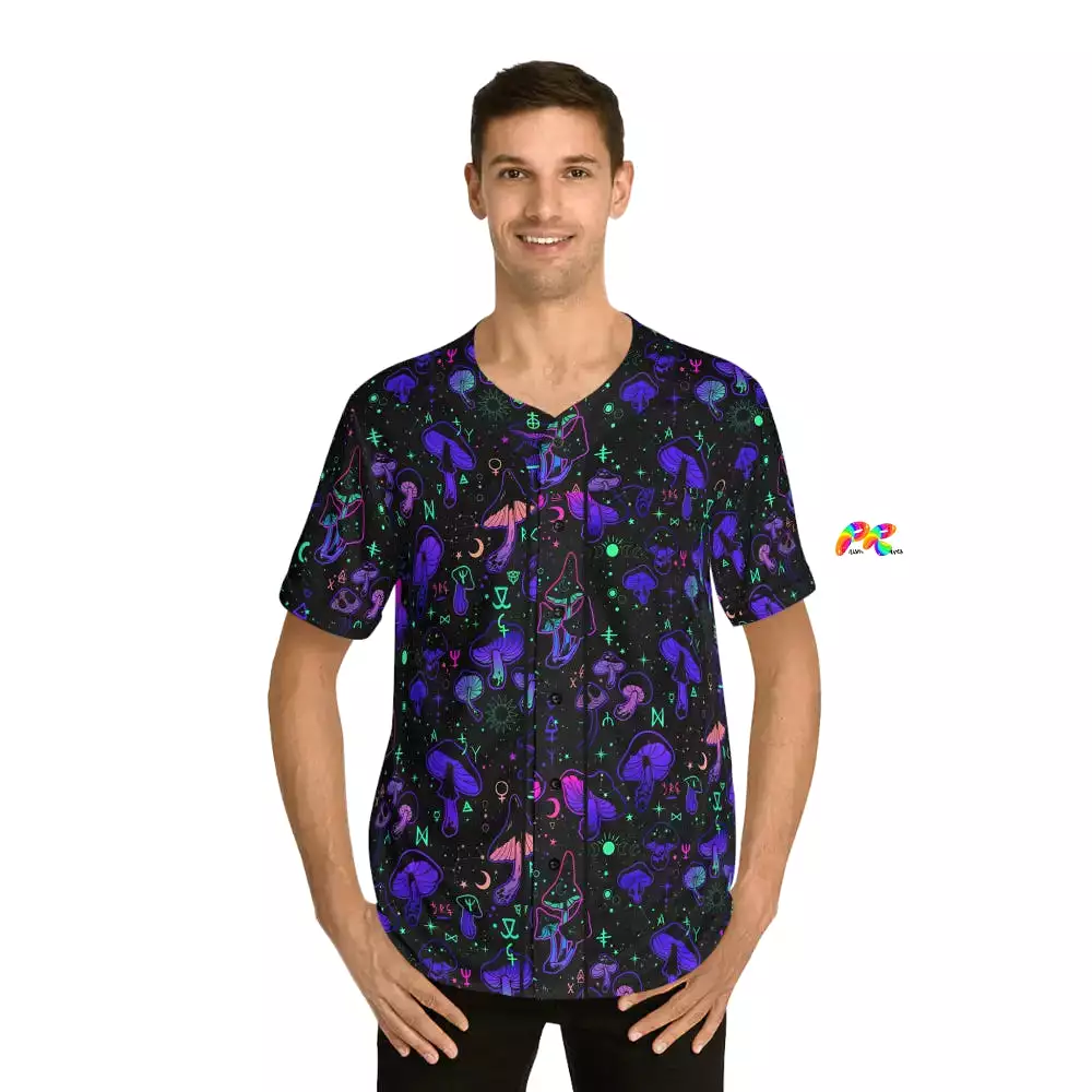 Mushroom Cult Men's Rave Baseball Jersey