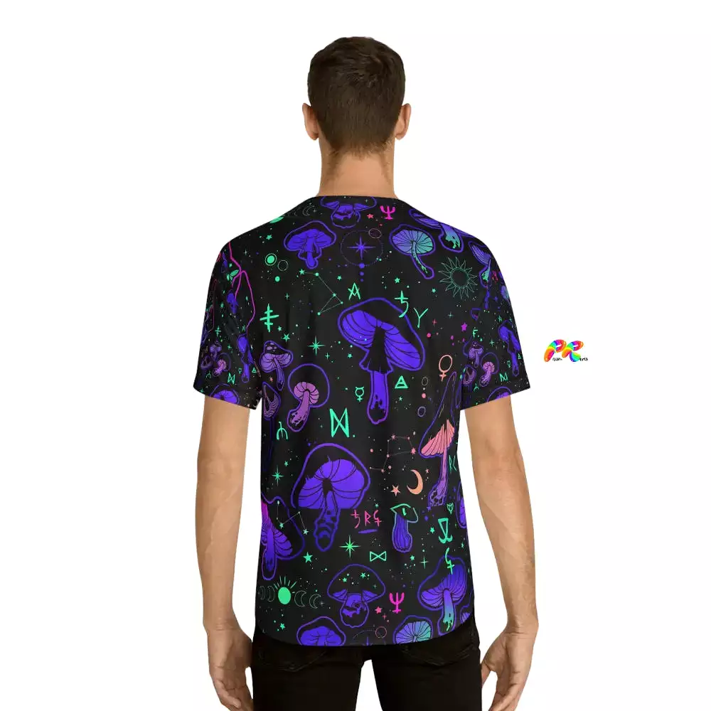 Mushroom Cult Men's Rave Baseball Jersey