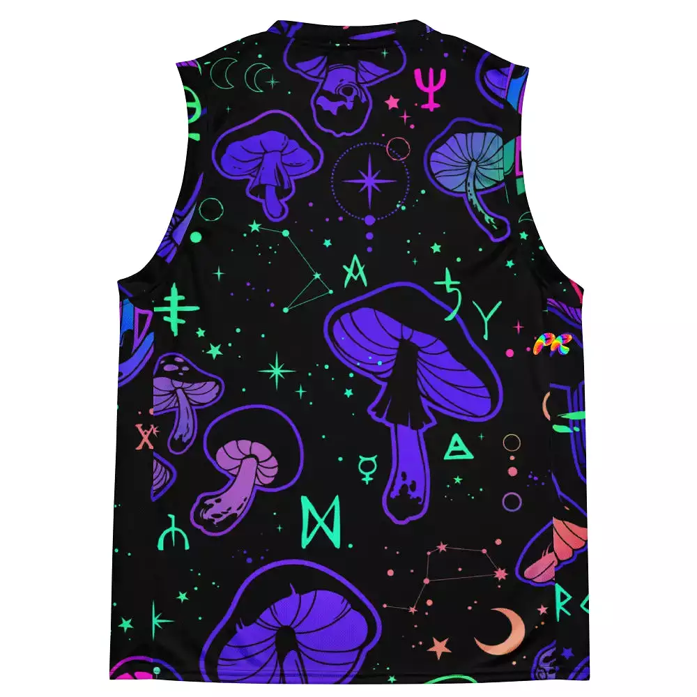 Mushroom Cult Rave Basketball Jersey