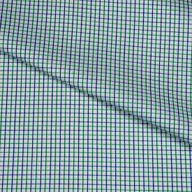 Navy/Green Checks Cotton Shirt MFC0181