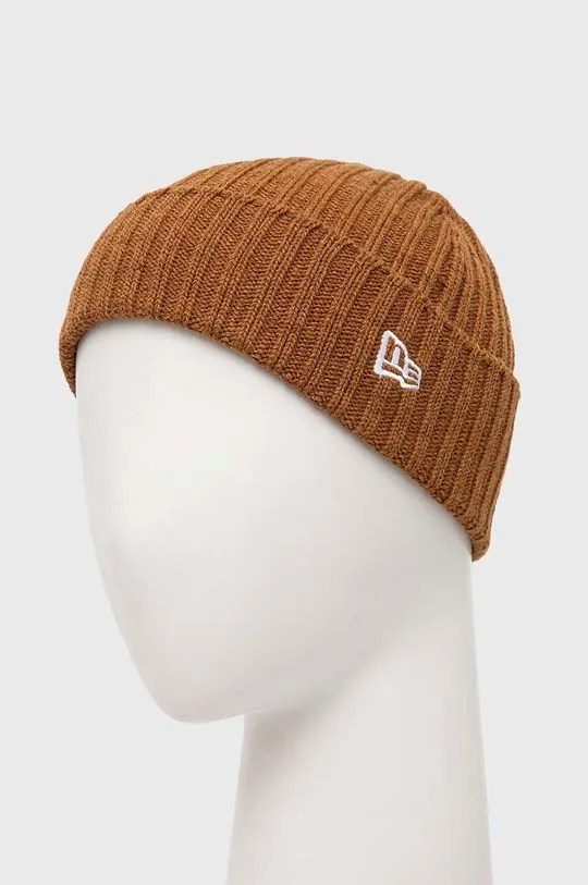 New Era beanie Cuff Beanie brown color 60364240