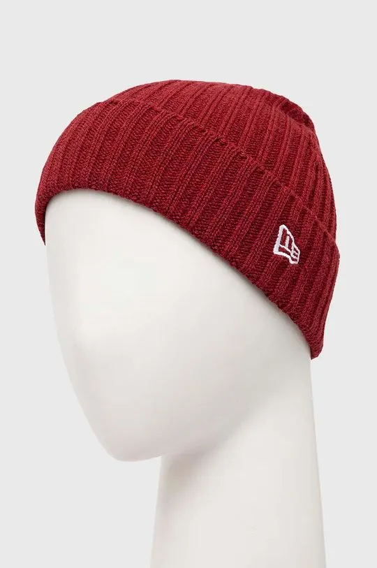 New Era beanie Cuff Beanie maroon color 60364239