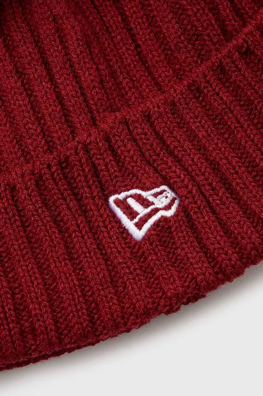 New Era beanie Cuff Beanie maroon color 60364239