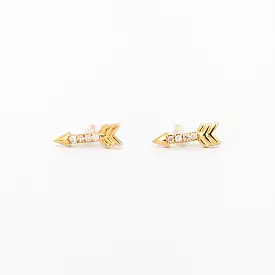 Pavé Arrow Studs