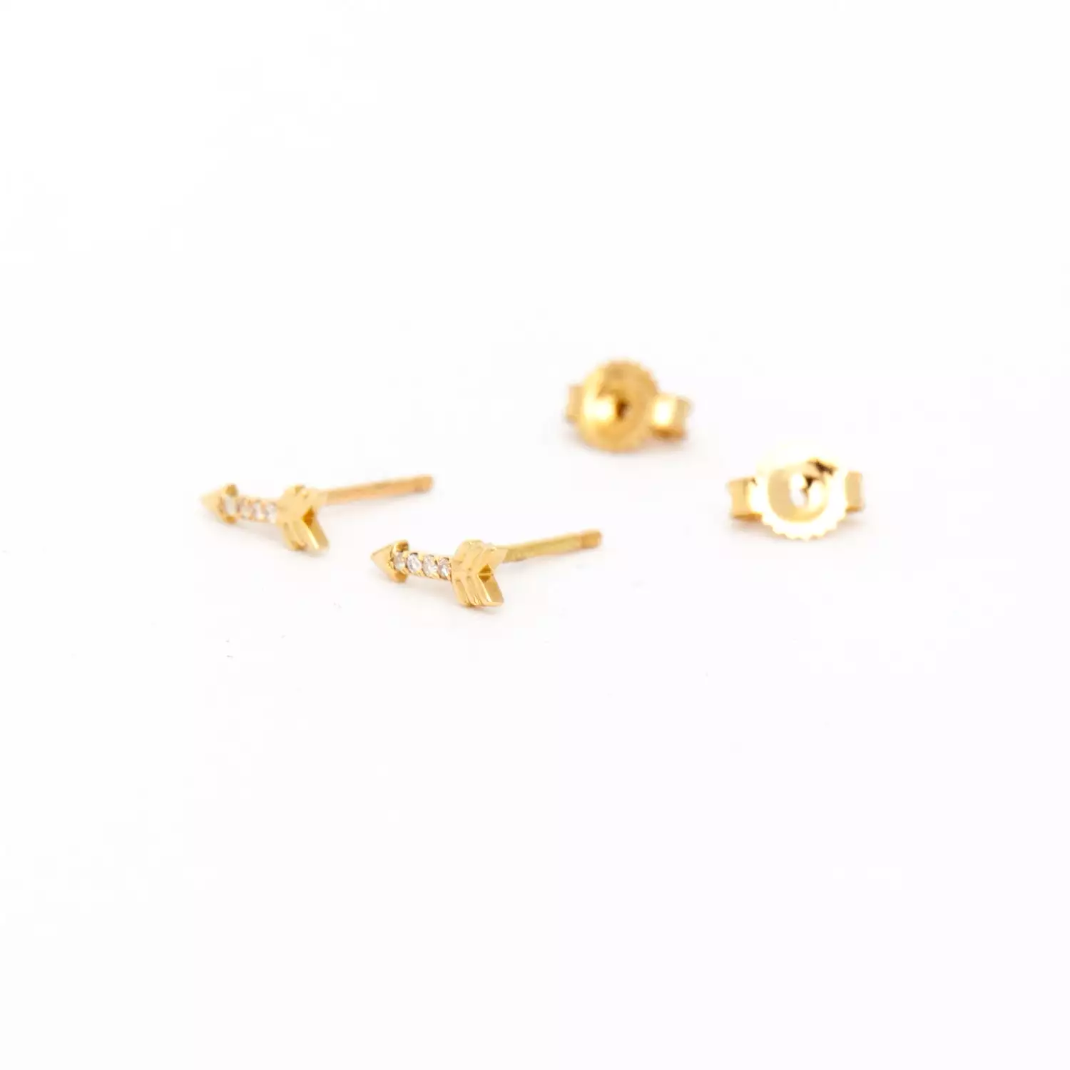 Pavé Arrow Studs