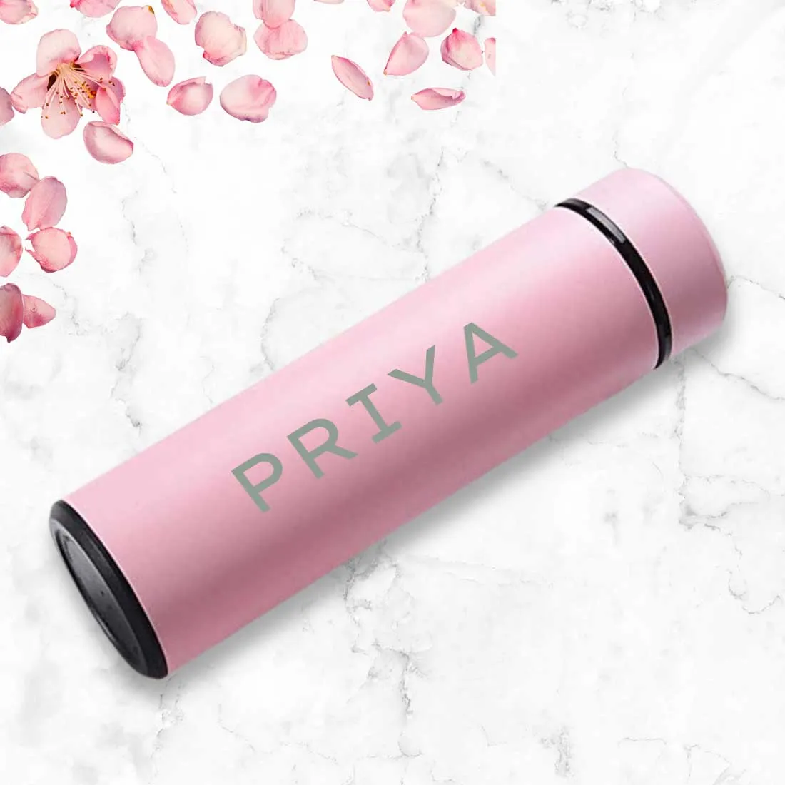 Personalised Thermal Flask Hot & Cold With Temperature Display - Add Name