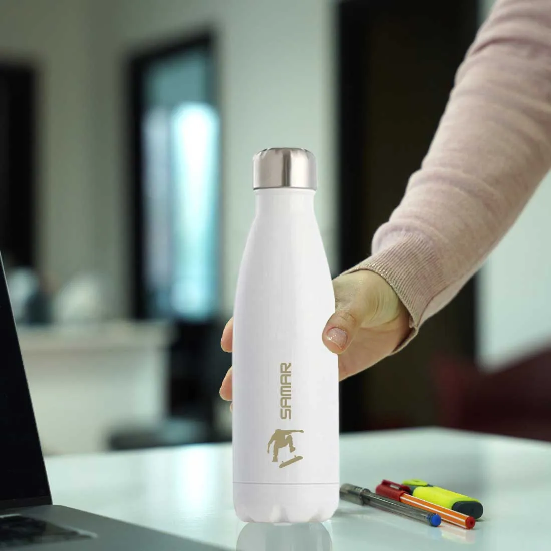 Personalized Thermal Water Bottle Insulated Stainless Steel Hot & Cold Cola Thermos 500 ml