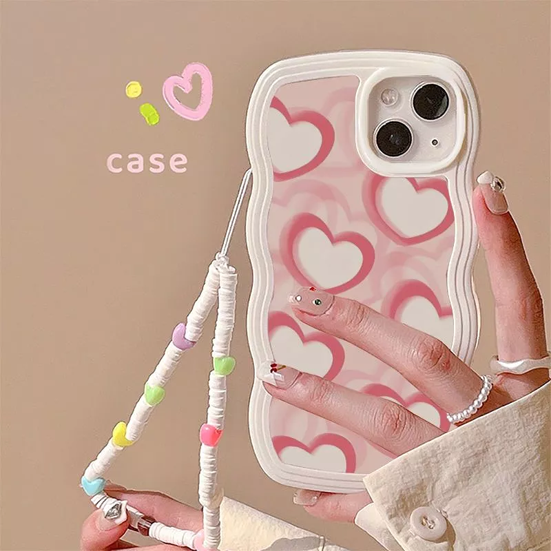 Pink Heart Bracelet Phone Case