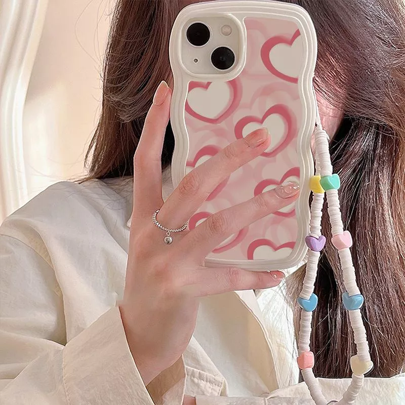 Pink Heart Bracelet Phone Case