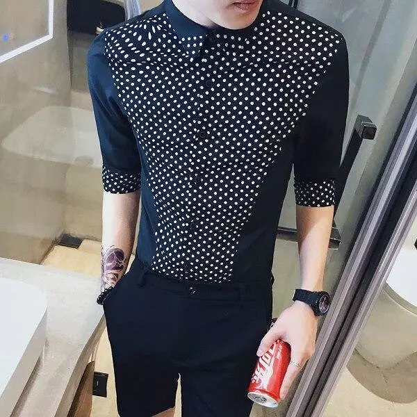 Polka Dots Casual Shirt For Men