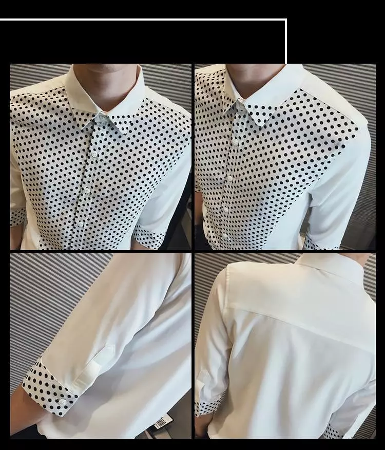 Polka Dots Casual Shirt For Men