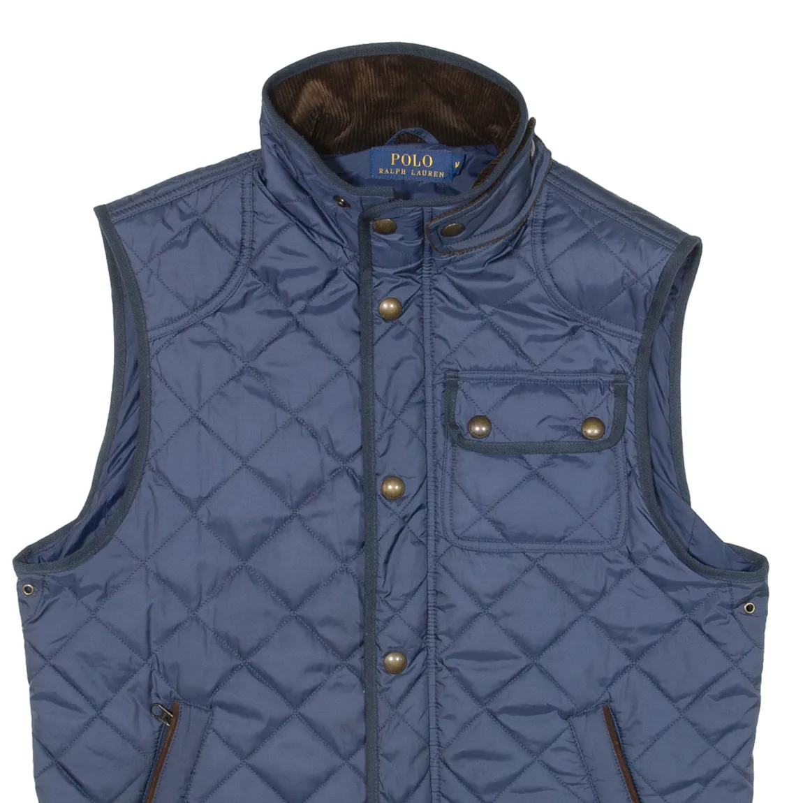 POLO RALPH LAUREN Mens Quilted Gilet Blue M