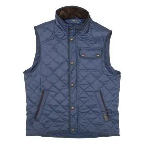 POLO RALPH LAUREN Mens Quilted Gilet Blue M