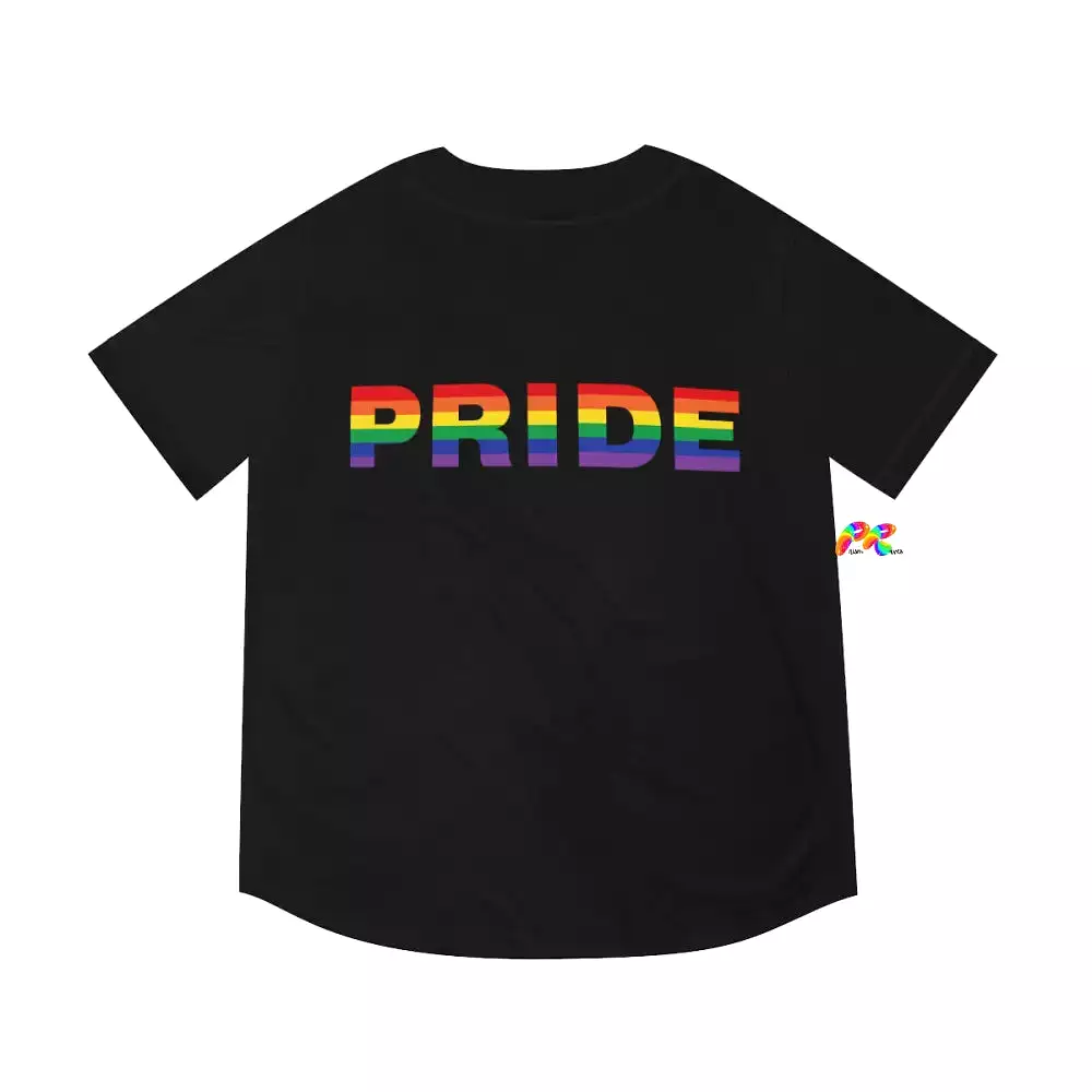 Pride Men's Black Festival Baseball Jersey