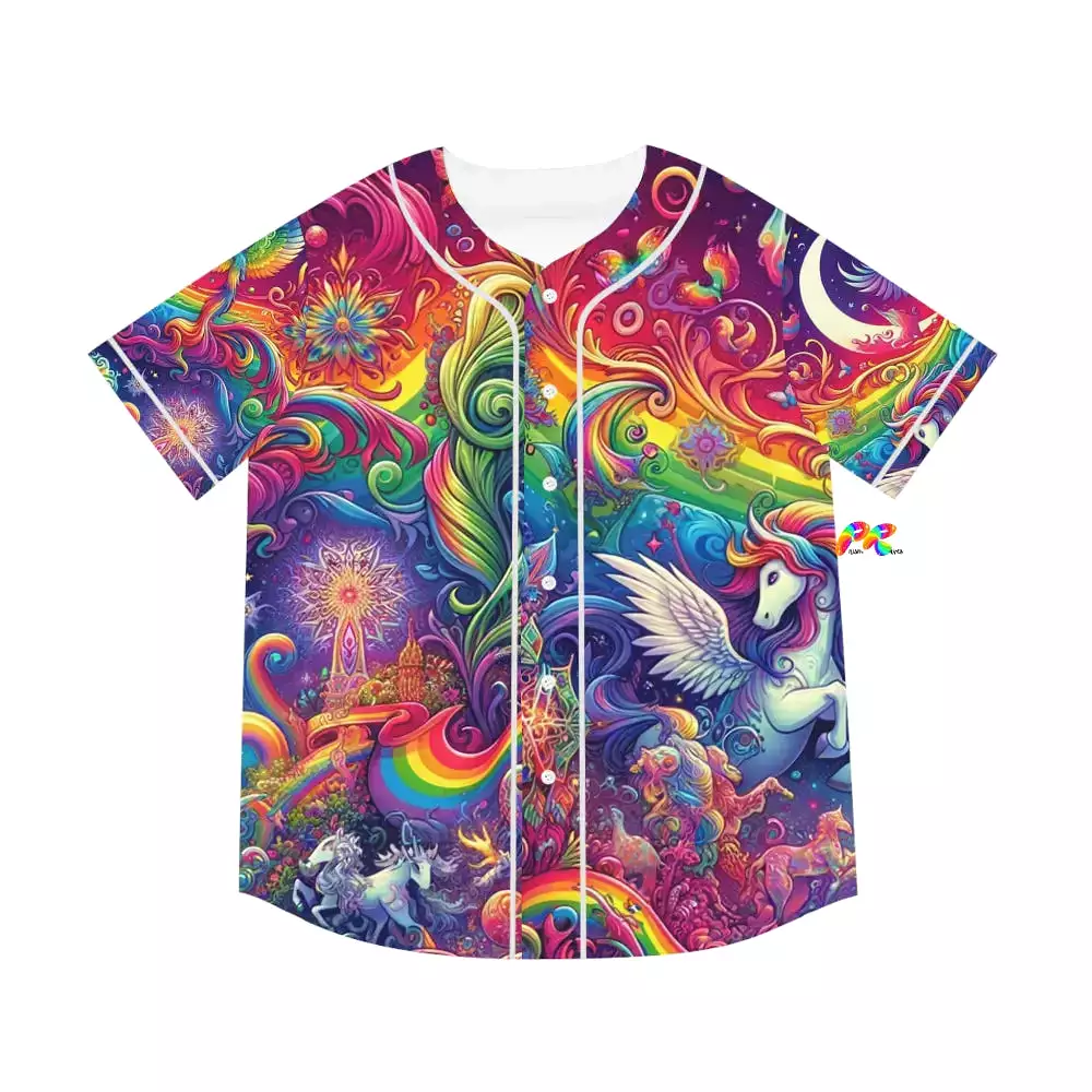 Rainbow Rider Men's Baseball Jersey