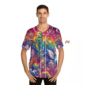 Rainbow Rider Men's Baseball Jersey