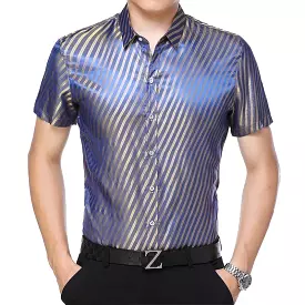 Reynolds Striped Silk Shirt For Men