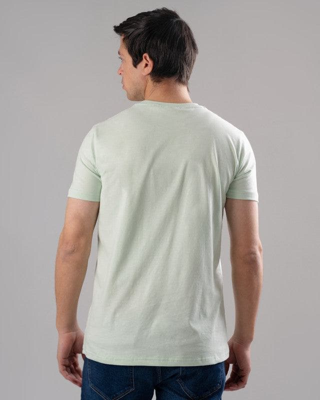 ROUND NECK PRINTED T-SHIRT - MINT