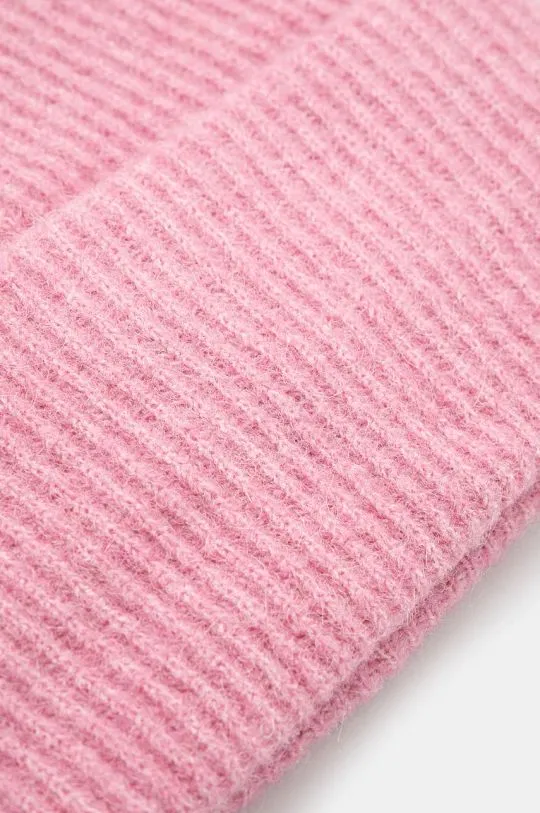 Samsoe Samsoe wool beanie pink color