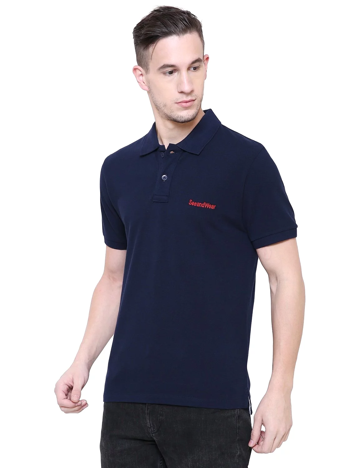 SeeandWear Men's Polo Collar T-Shirt