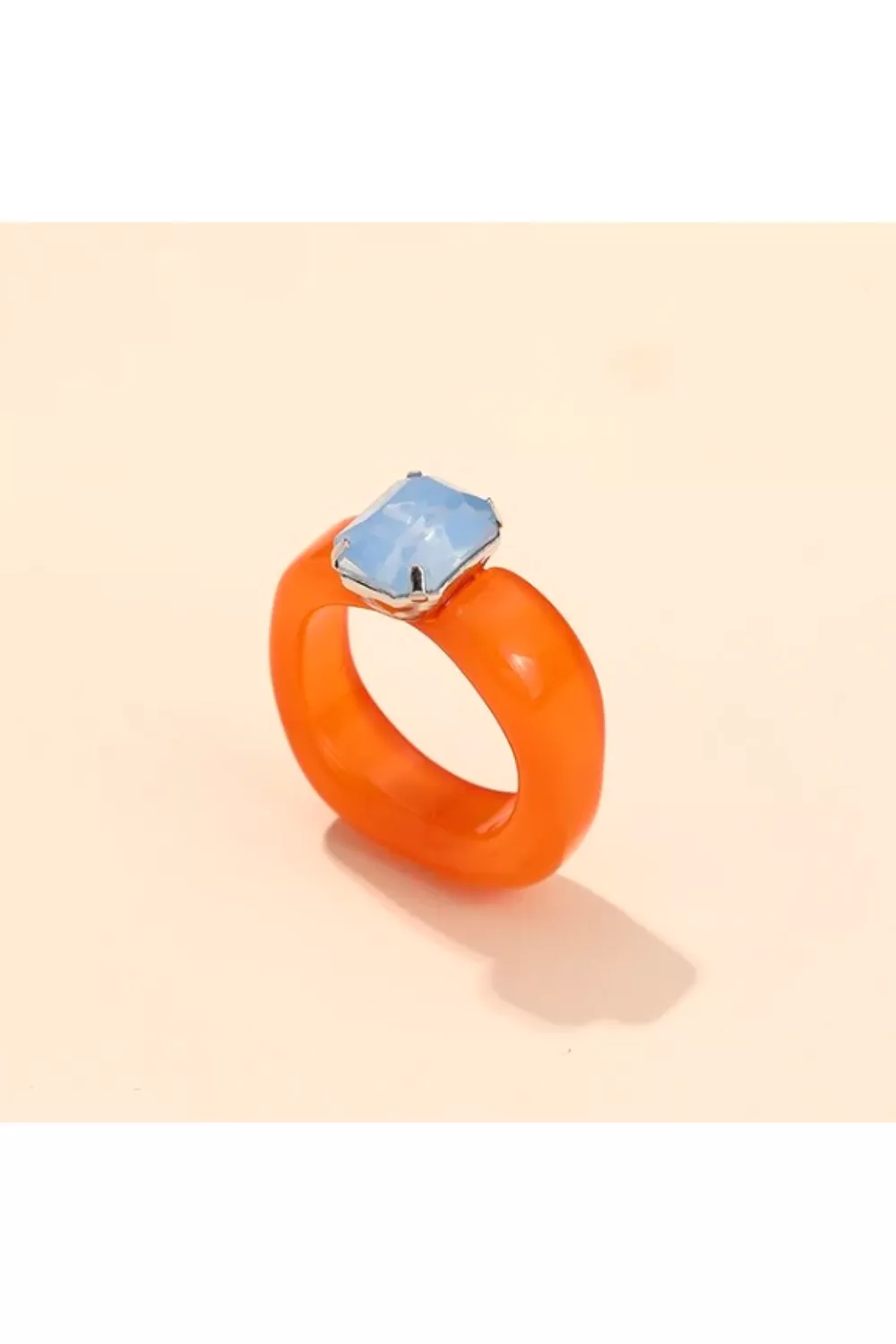 SHINE BRIGHT LIKE A DIAMOND RING TANGERINE & SKY