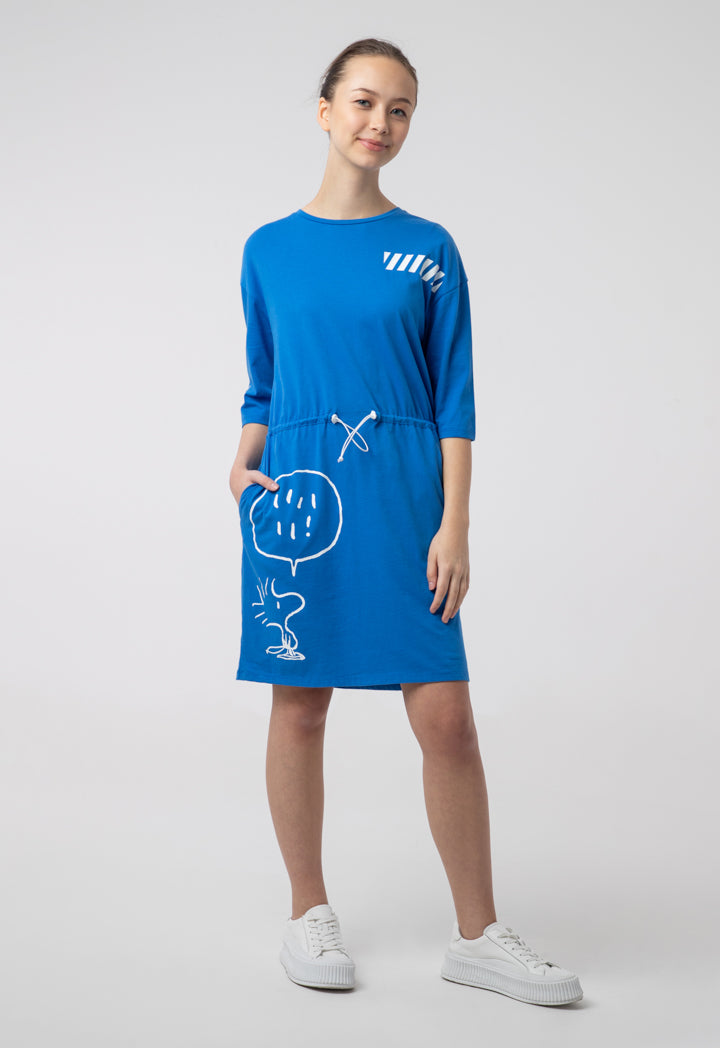 Snoopy Dress With Elasticated Waist