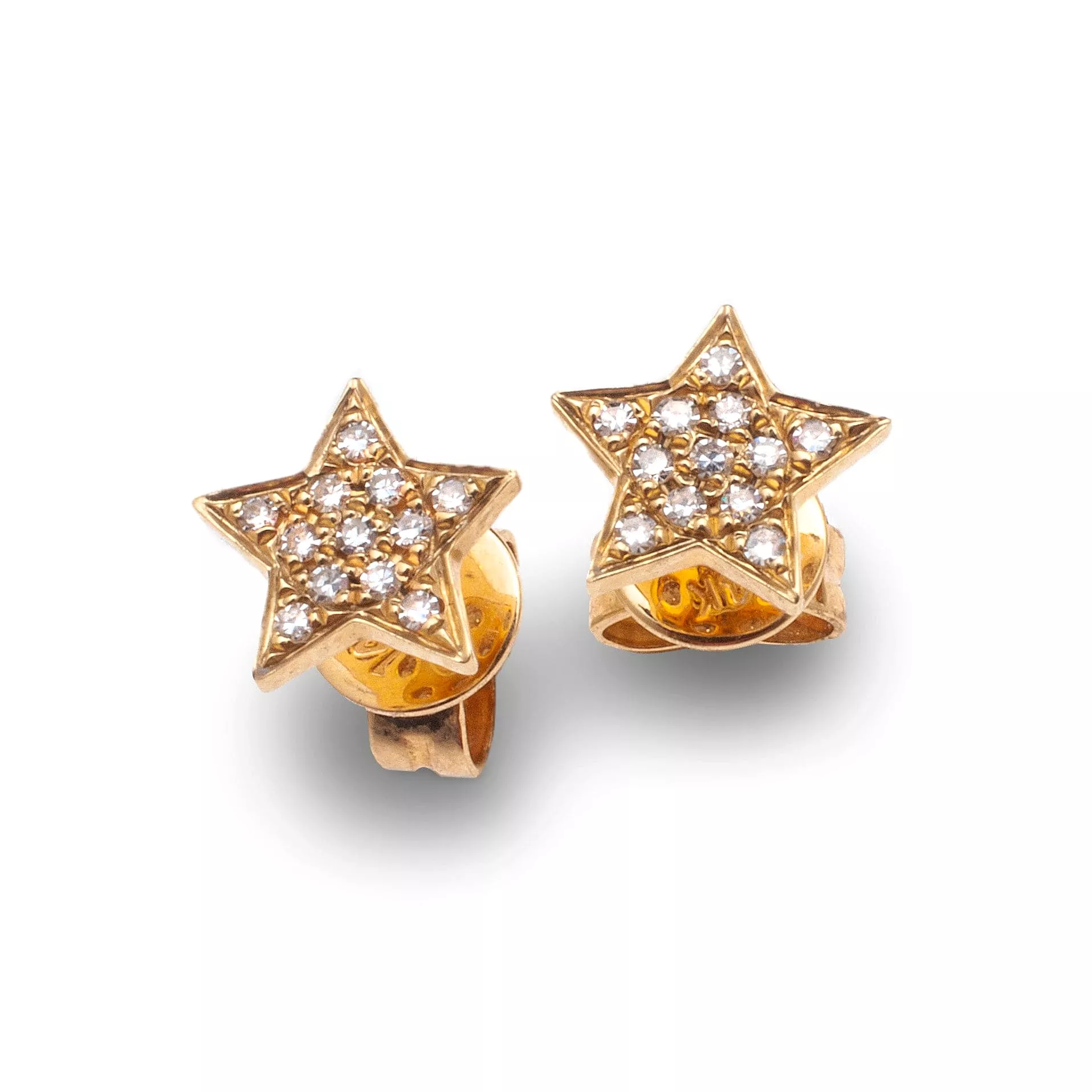 Star Diamond Stud Earrings