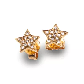 Star Diamond Stud Earrings