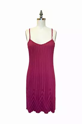 Sunburst Chevron Dress | Raspberry