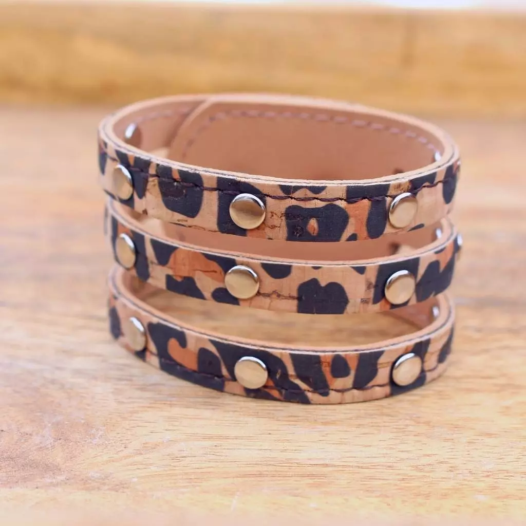 Sweet Pea Cork Studded Cuff