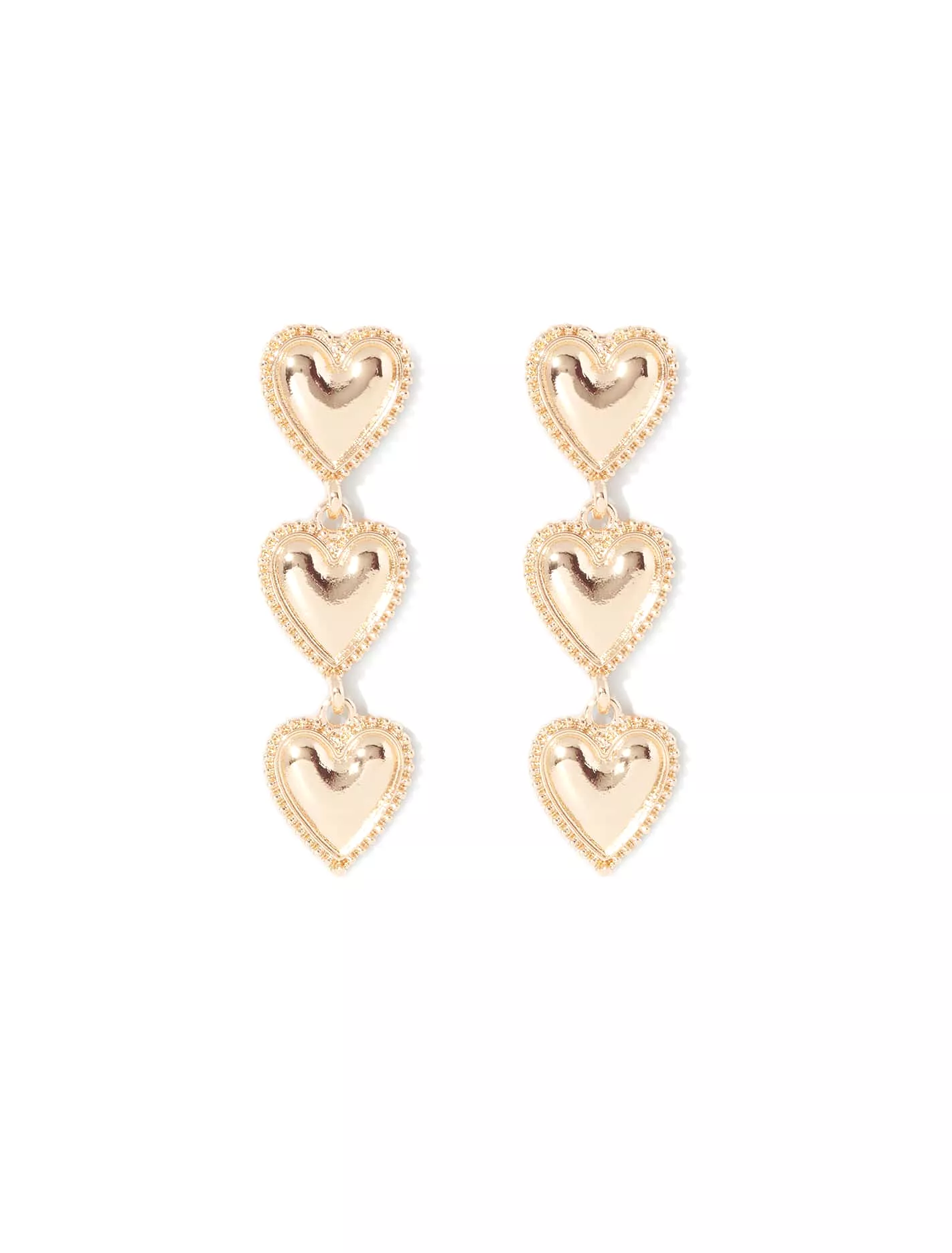 Tammy Triple Heart Drop Earrings