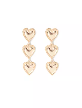 Tammy Triple Heart Drop Earrings