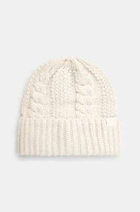 The North Face beanie Oh Mega Beanie beige color thick knit NF0A7WJJQLI1