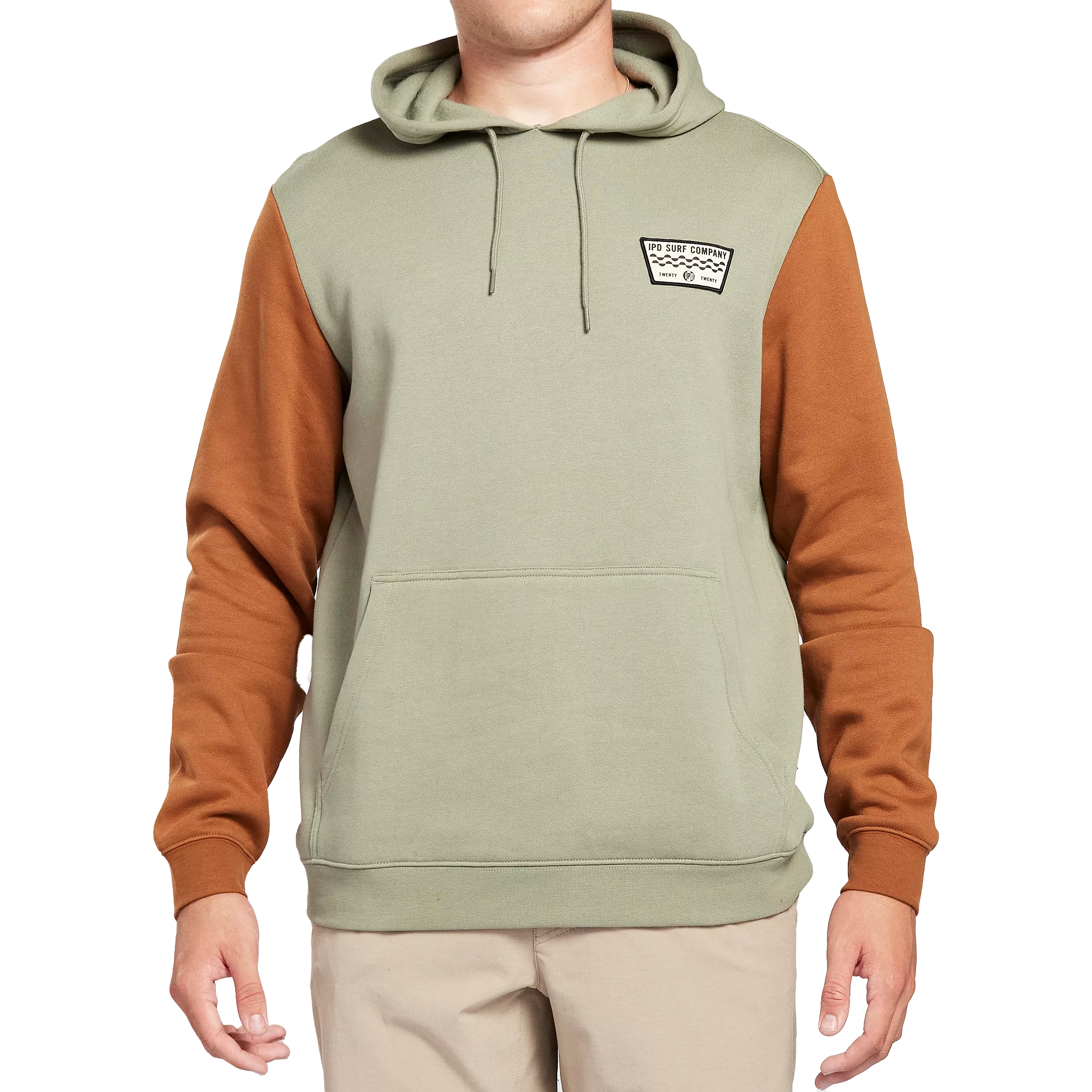 Throttle Blocked Pullover Fleece Hoodie